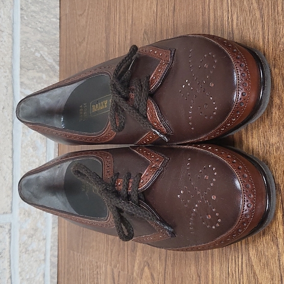 BALLY Wedge Leather Oxford Teo Toned Mahogany/Espresso - Picture 2 of 12